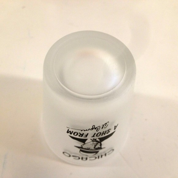 Vintage Chicago Shot Glass A Shot From Al Capone Souvenir - Picture 7 of 11